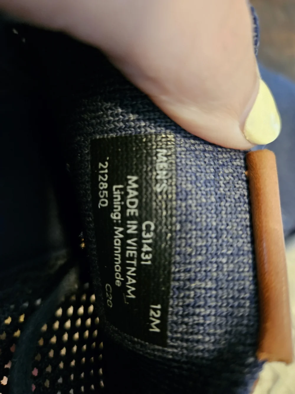 Men’s Navy Knit Casual Sneakers